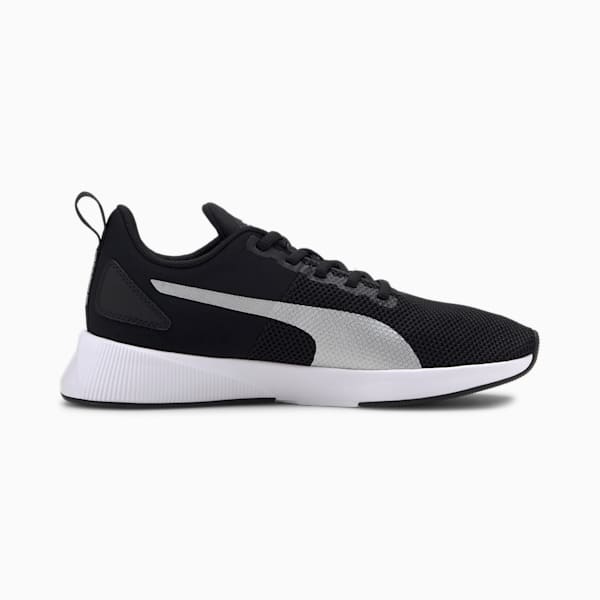 Flyer Runner SoftFoam+ Unisex Running Shoes, Puma Black-Metallic Silver, extralarge-IND