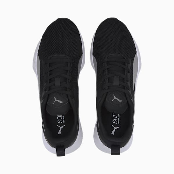 Flyer Runner SoftFoam+ Unisex Running Shoes, Puma Black-Metallic Silver, extralarge-IND