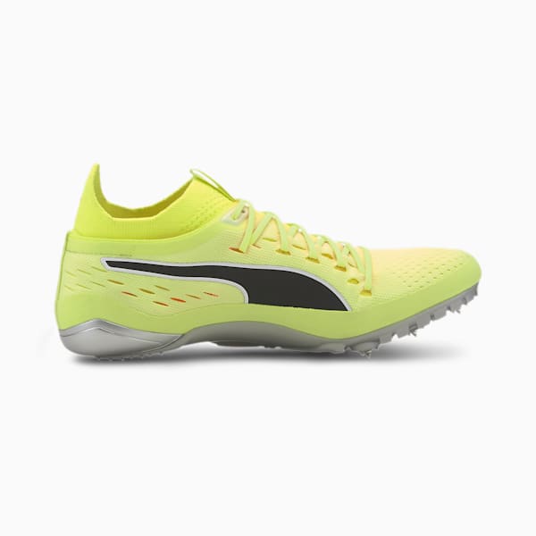 evoSPEED NETFIT Sprint 2 Track Spikes, Fizzy Yellow-Puma Black-Nrgy Peach, extralarge