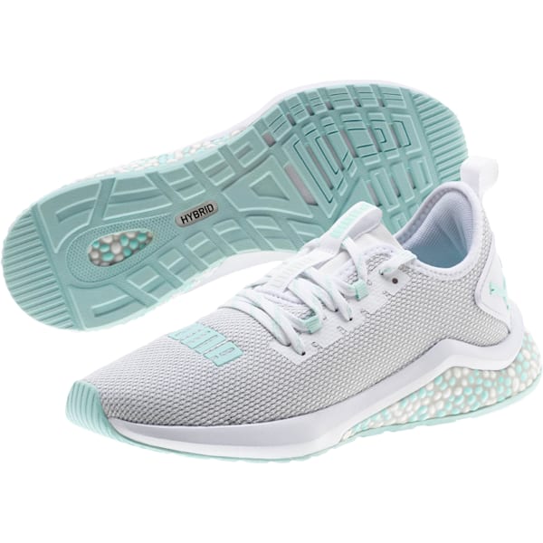 HYBRID NX Women’s Running Shoes, Puma White-Fair Aqua, extralarge