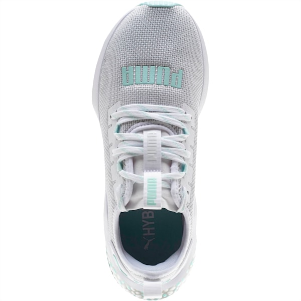 HYBRID NX Women’s Running Shoes, Puma White-Fair Aqua, extralarge