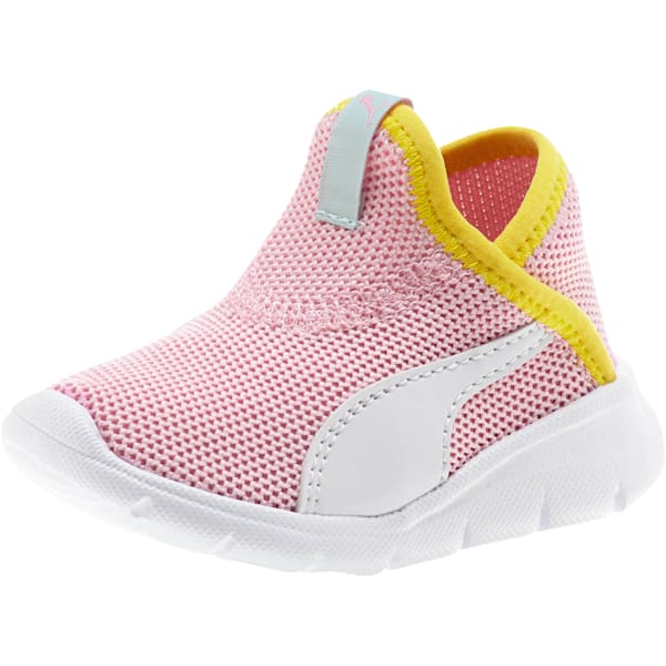 Bao 3 Sock Toddler Shoes, Pale Pink-Puma White-Blazing Yellow, extralarge