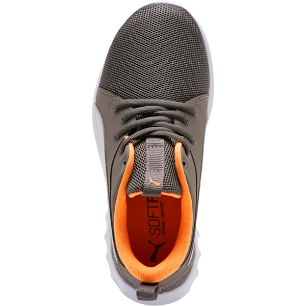 Carson 2 Casual Sneakers JR, Charcoal Gray-Glacier Gray-Orange Pop, extralarge