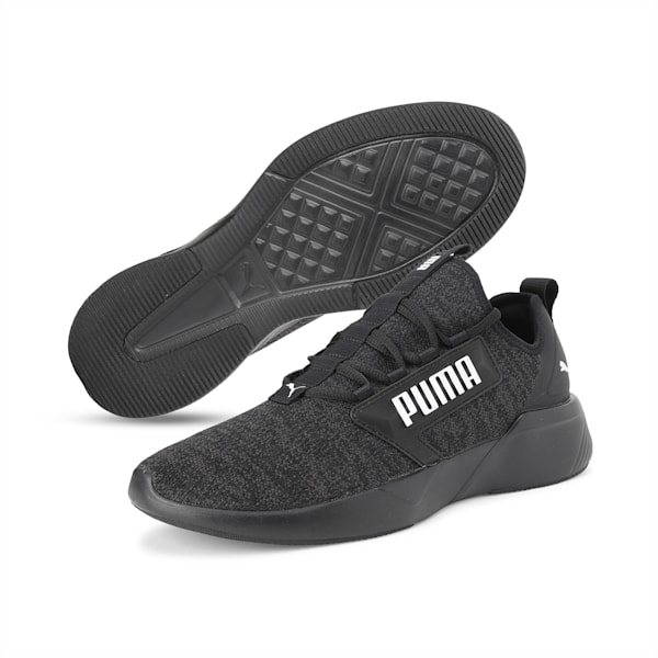 Retaliate Knit SoftFoam Men's Running Shoes, Puma Black-Puma White, extralarge-AUS