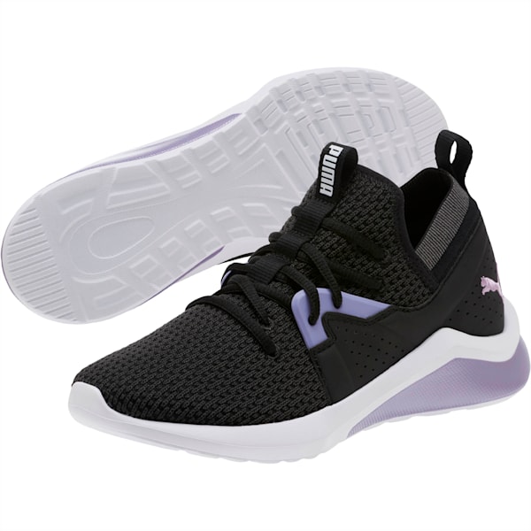 Emergence Cosmic Women’s Sneakers, Puma Black-Sweet Lavender, extralarge