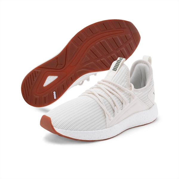 NRGY Neko Future Men's Running Shoes, Whisper White-Olivine, extralarge-IND