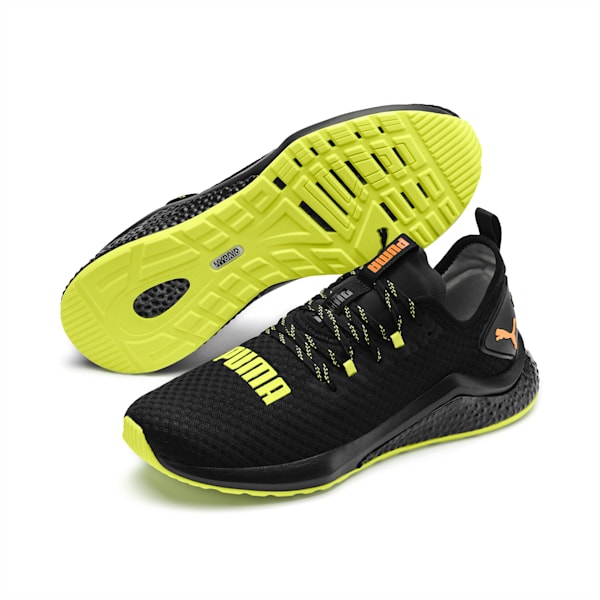 HYBRID NX Daylight Men’s Running Shoes, Puma Black-Fizzy Yellow-Orange Pop, extralarge