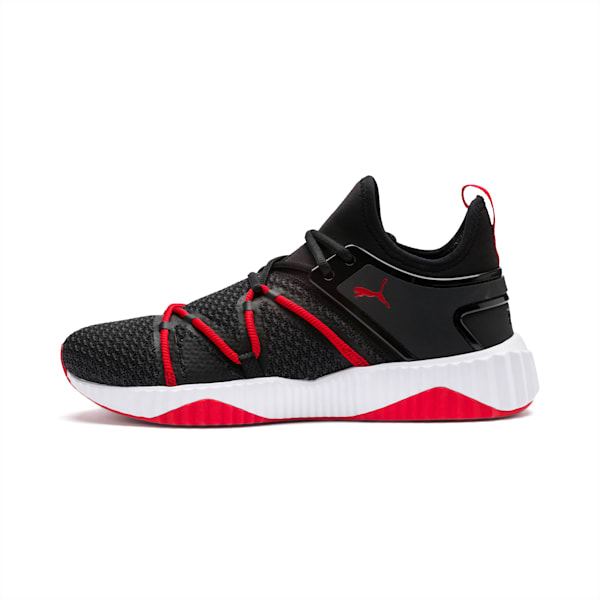 Defy Deco Men’s Training Shoes, Puma Black-High Risk Red, extralarge
