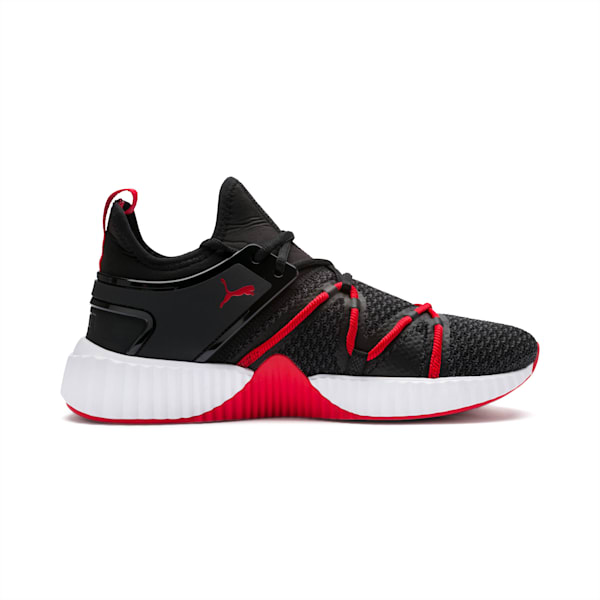 Defy Deco Men’s Training Shoes, Puma Black-High Risk Red, extralarge