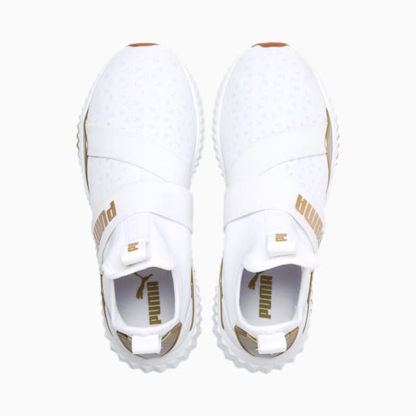 Puma defy mid athletic shoe top