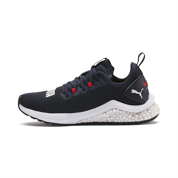 HYBRID NX Running Shoes JR, Peacoat-High Risk Red-Puma White, extralarge