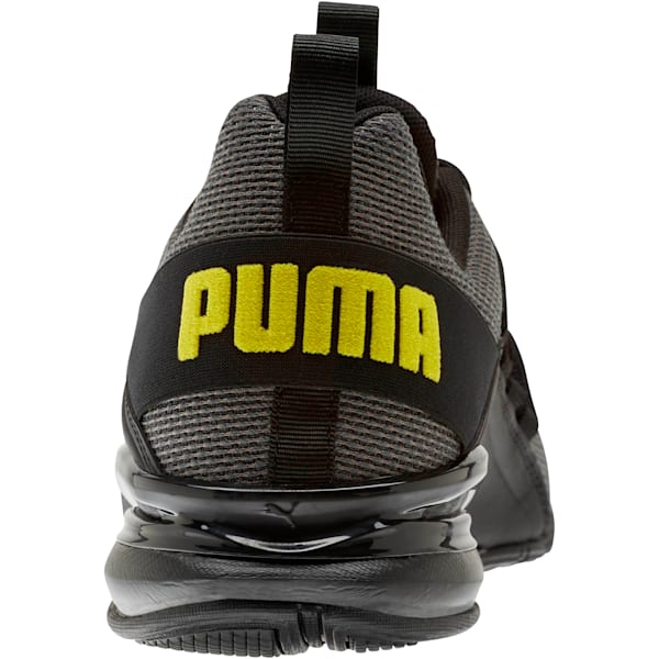 Puma Axelion Linear Lines Black White Men Cross Training Gym Shoes