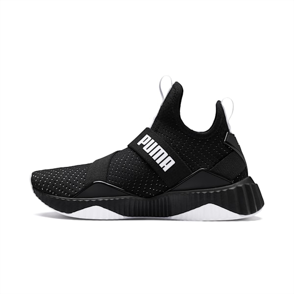 Defy Mid Core Women's Shoes, Puma Black-Puma White, extralarge-IND