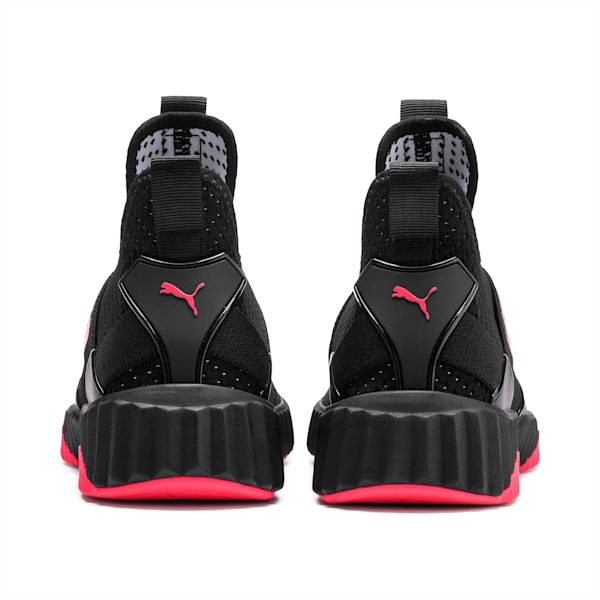 Defy Mid Core Women’s Training Shoes, Puma Black-Pink Alert, extralarge