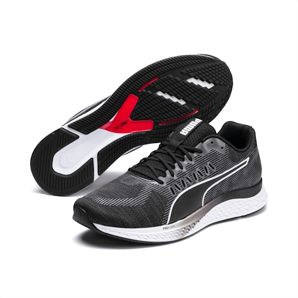 SPEED Sutamina Men's Running Shoes, Puma Black-Puma White, extralarge