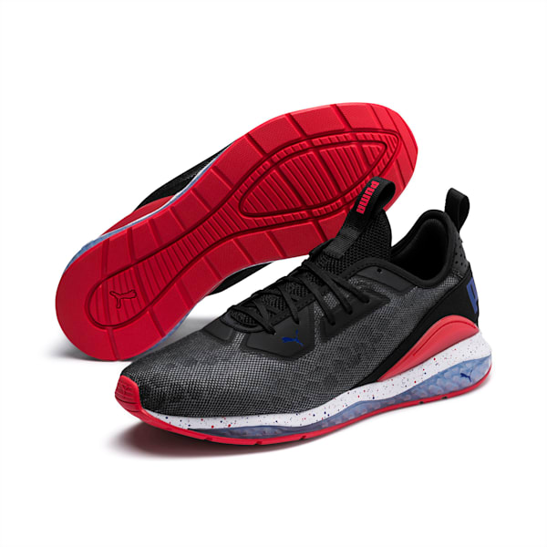 Cell Descend Shift Running Shoes, Puma Black-High Risk Red-Surf The Web, extralarge-IND