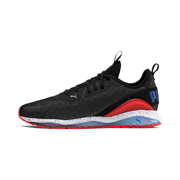 Cell Descend Shift Running Shoes, Puma Black-High Risk Red-Surf The Web, extralarge-IND