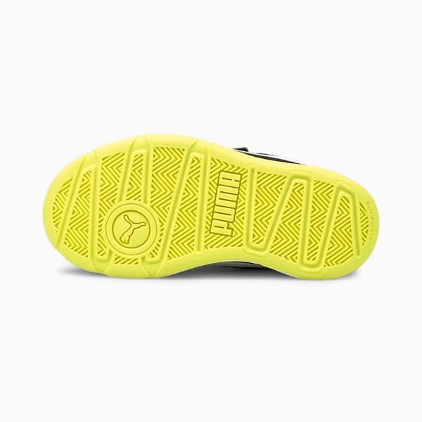 Stepfleex 2 Mesh VE V Kids' Shoes, Puma Black-Puma White-Nrgy Yellow, extralarge-IND