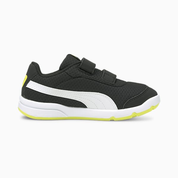 Stepfleex 2 Mesh VE V Kids' Shoes, Puma Black-Puma White-Nrgy Yellow, extralarge