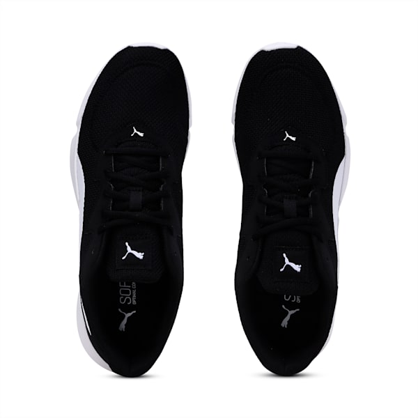 INTERFLEX SoftFoam+ Unisex Running Shoes, Puma Black-Puma White, extralarge-IND