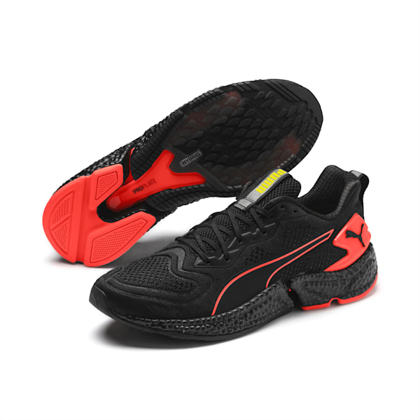 SPEED Orbiter Men's Running Shoes, Black-Nrgy Red-Yellow, extralarge