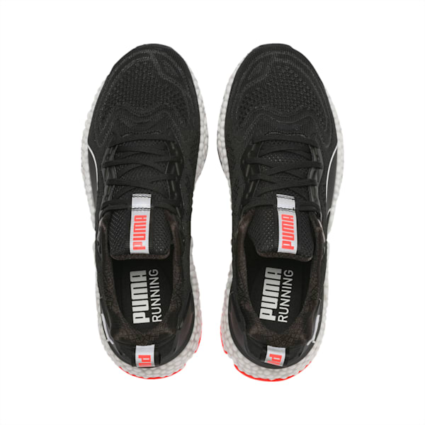 HYBRID SPEED Orbiter Women's Running Shoes, Black-Red-Milky Blue-White