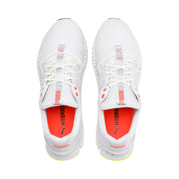 HYBRID Sky Men's Running Shoes, Puma White-Puma Black-Nrgy Red, extralarge-IND