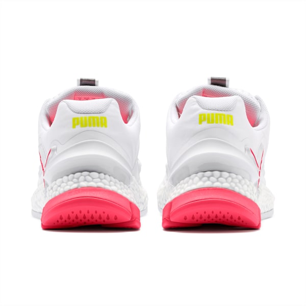 HYBRID Sky Women's Running Shoes, Puma White-Pink Alert-Yellow Alert, extralarge