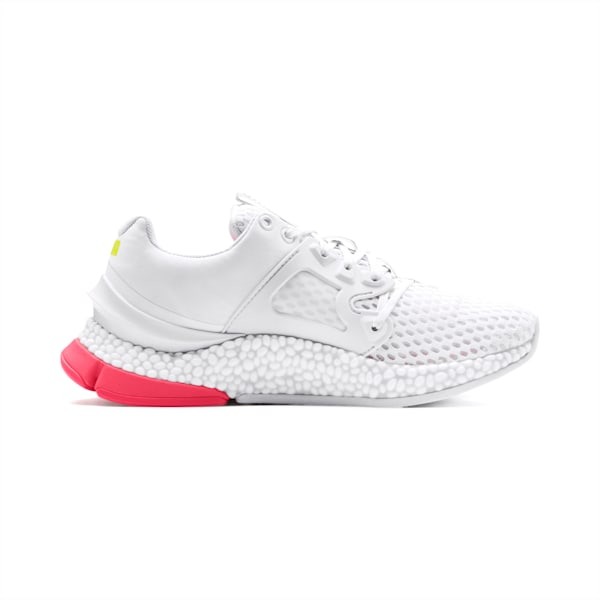 HYBRID Sky Women's Running Shoes, Puma White-Pink Alert-Yellow Alert, extralarge