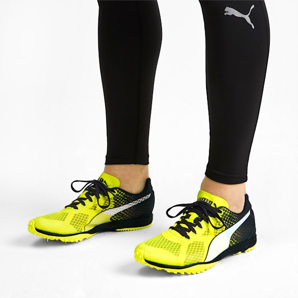 evoSPEED Haraka 6 Distance Track Spikes, Yellow Alert-Puma Black-Puma White, extralarge