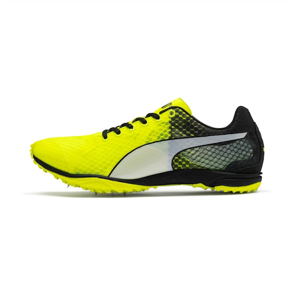 evoSPEED Haraka 6 Distance Track Spikes, Yellow Alert-Puma Black-Puma White, extralarge