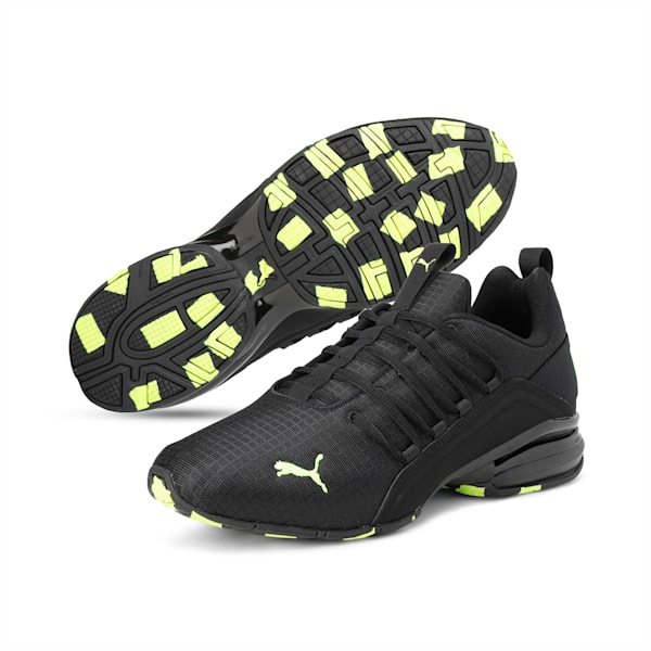 Axelion Rip Men's Running Shoes, Puma Black-Yellow Alert, extralarge-IND