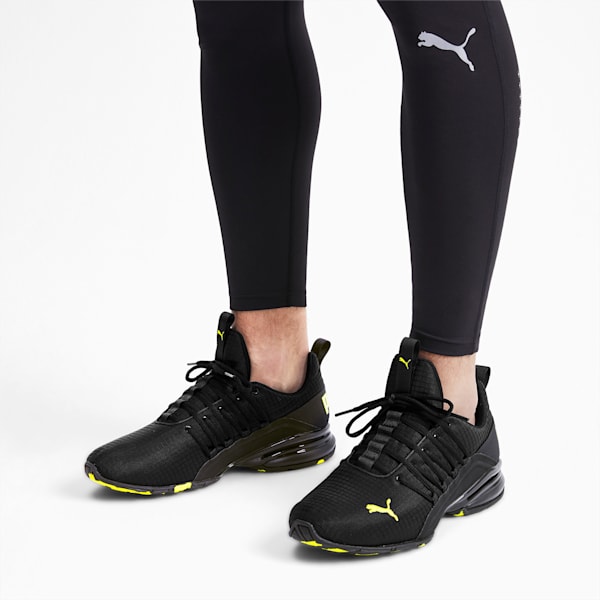 Axelion Rip Men's Running Shoes, Puma Black-Yellow Alert