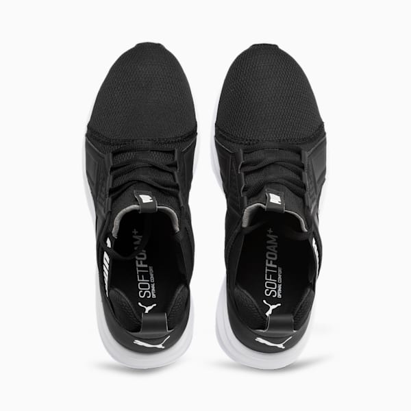 Enzo Sport Men's Running Shoes, Puma Black-Puma White, extralarge-IND