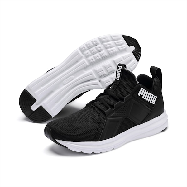 Enzo Sport Men's Training Shoes, Puma Black-Puma White, extralarge