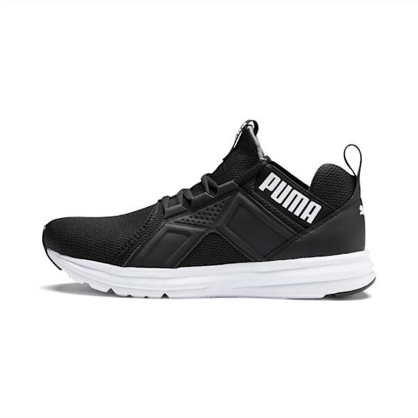 Enzo Sport Men's Running Shoes, Puma Black-Puma White, extralarge-AUS