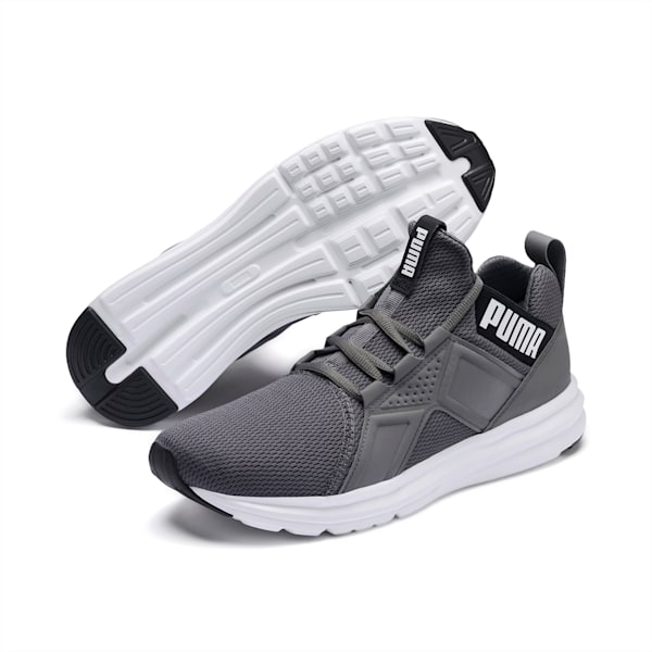 Enzo Sport Men's Running Shoes, CASTLEROCK-Puma Black-Puma White, extralarge-AUS
