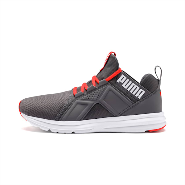 Enzo Geo Men’s Sneakers, CASTLEROCK-Nrgy Red, extralarge