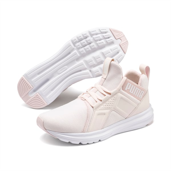 Enzo Heather Women’s Sneakers, Rosewater-Glacier Gray-Puma White, extralarge