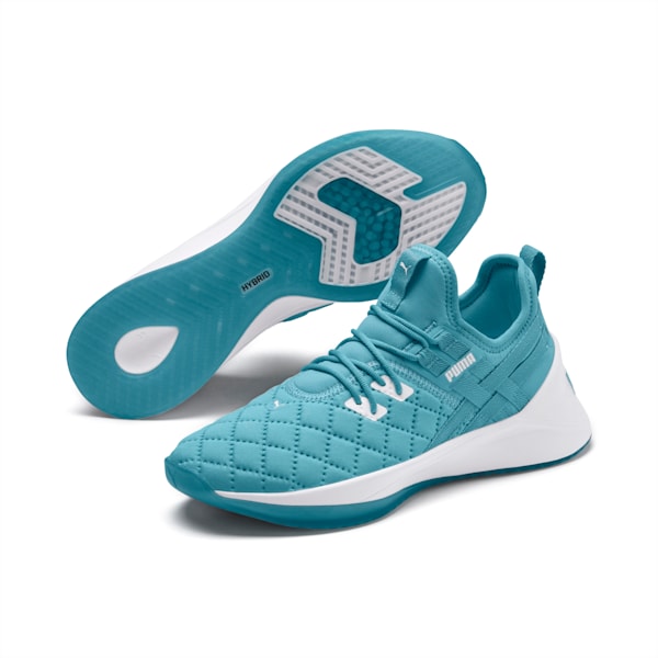 Jaab XT Quilt Women's Training Shoes, Milky Blue-Puma White, extralarge