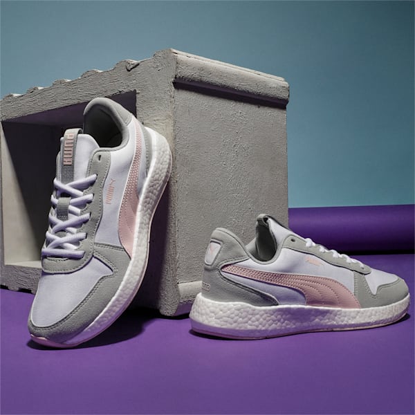 NRGY Neko Retro Women's Running Shoes, Puma White-High Rise-Rosewater, extralarge-IND