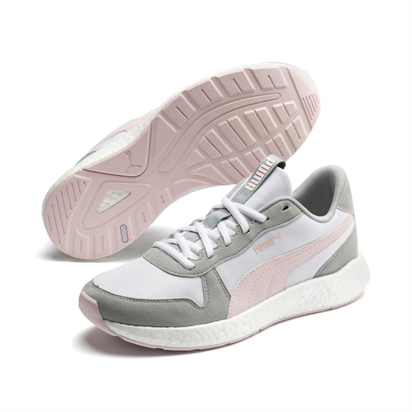 NRGY Neko Retro Women's Running Shoes, Puma White-High Rise-Rosewater, extralarge-IND