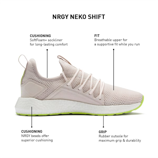 NRGY Neko Shift Women's Running Shoes, Pastel Parchment, extralarge-IND