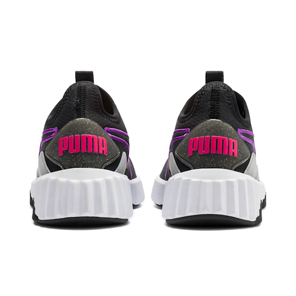 Defy Sheen Women's Training Shoes, Puma Black-Puma White, extralarge