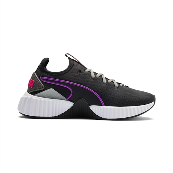 Defy Sheen Women's Training Shoes, Puma Black-Puma White, extralarge