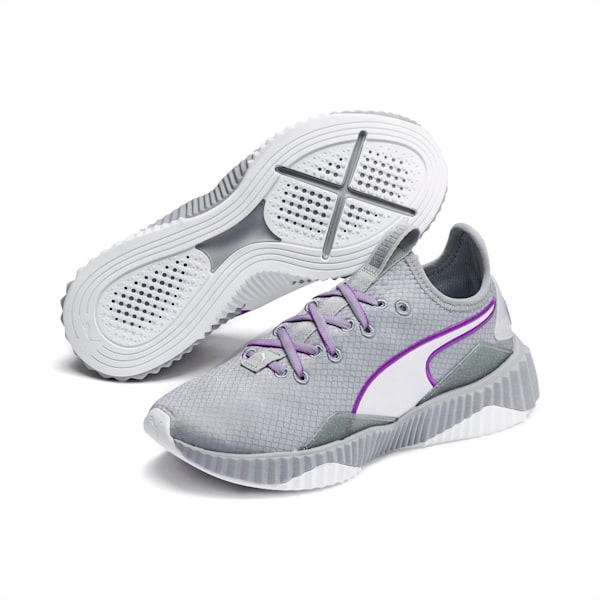 Defy Sheen Women's Shoes, Quarry-Puma White, extralarge-IND