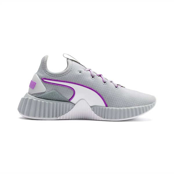 Defy Sheen Women's Shoes, Quarry-Puma White, extralarge-IND
