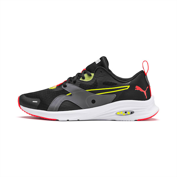 HYBRID Fuego Men's Running Shoes, Puma Black-Yellow Alert, extralarge