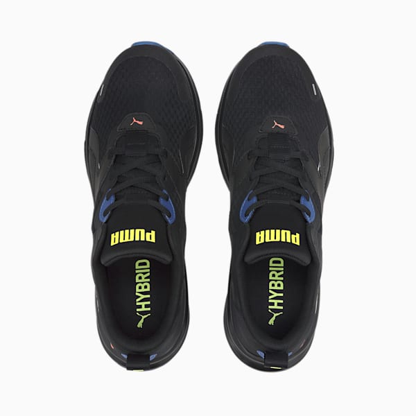 HYBRID Fuego Men's Running Shoes, Puma Black-Lava Blast-Yellow Alert, extralarge