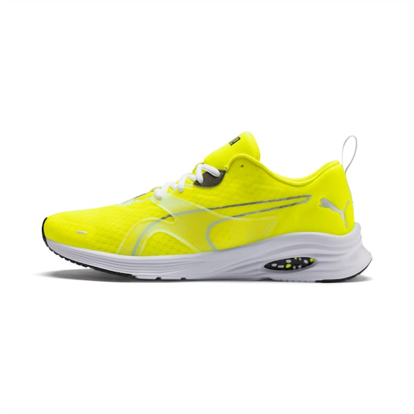 HYBRID Fuego Lights Men's Running Shoes, Yellow Alert, extralarge